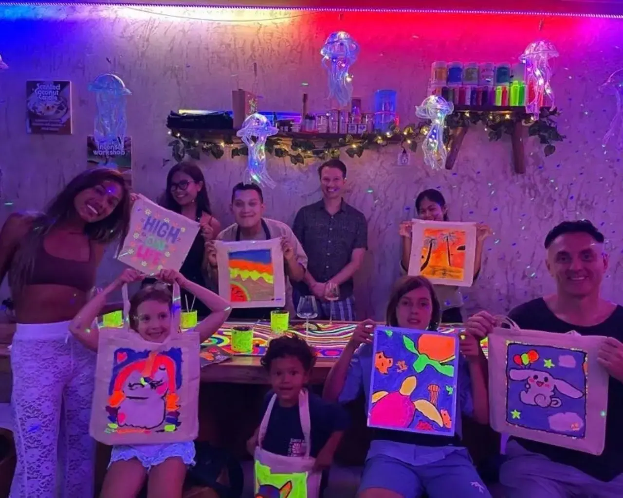 Neon Paint and Sip private event photo 1