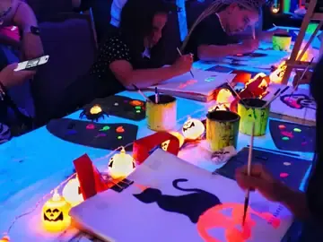 Neon Paint and Sip private event photo 4