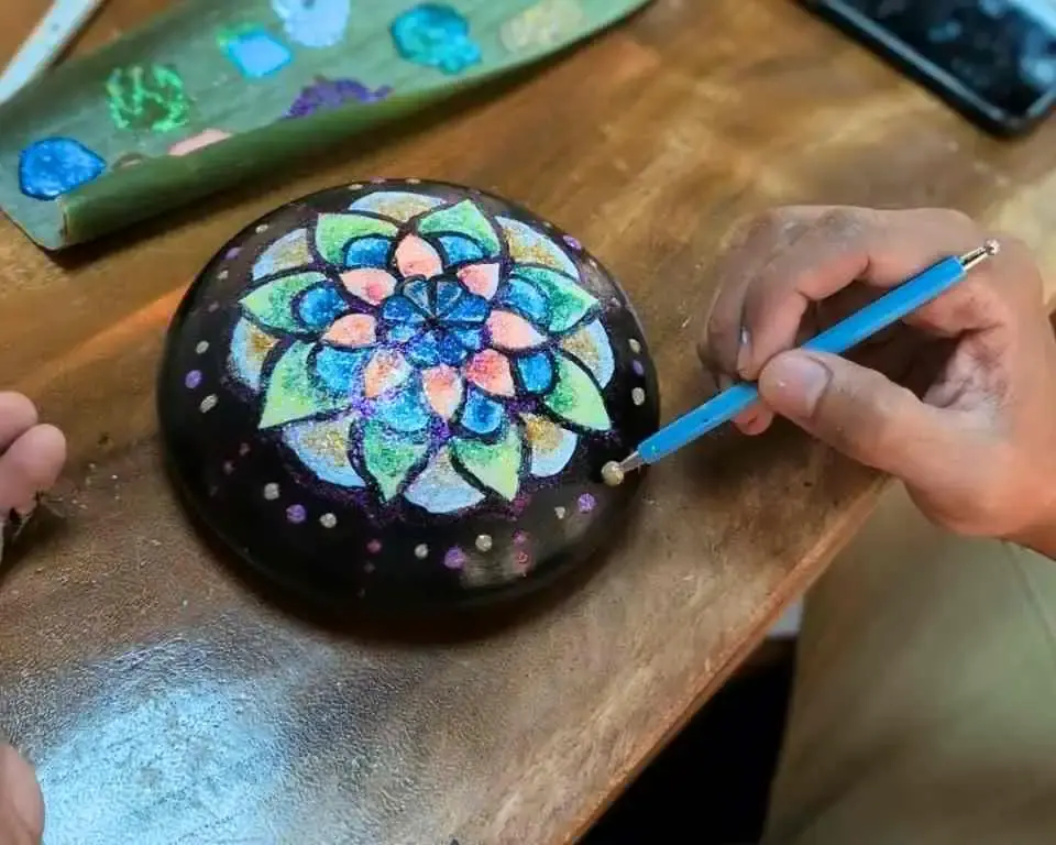 πͺ¬ Mandala Art Stone photo 3