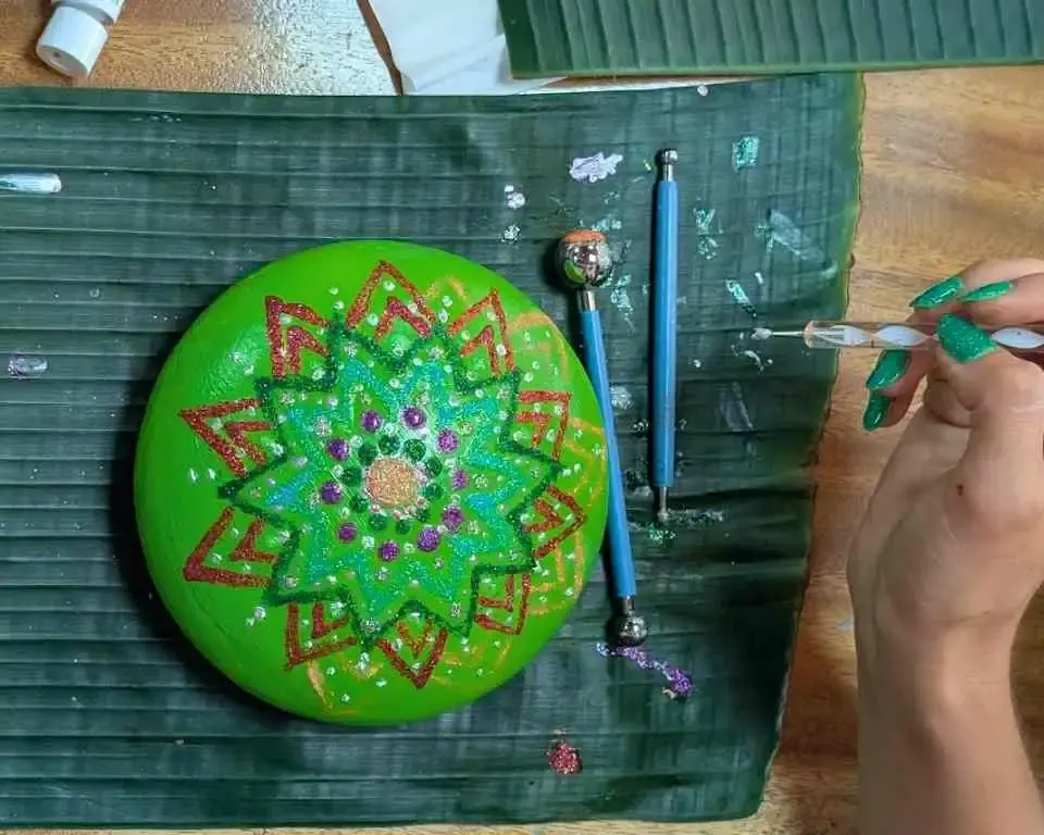 πͺ¬ Mandala Art Stone photo 2