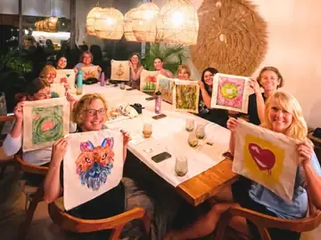 Tote Bag Paint and Sip private event photo 5