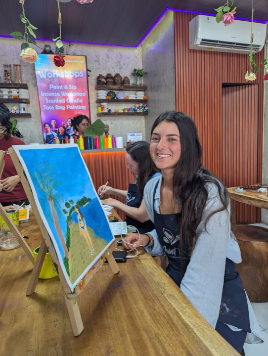 Paint and Sip Ubud creative guest moment 25