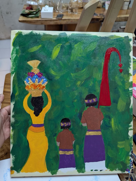 Paint and Sip Ubud creative guest moment 26